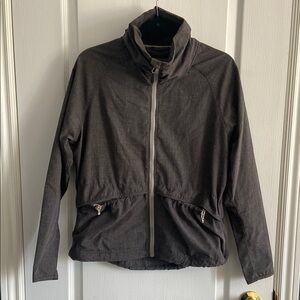 Bench Gray Utility Jacket with High Collar and Relaxed Fit
